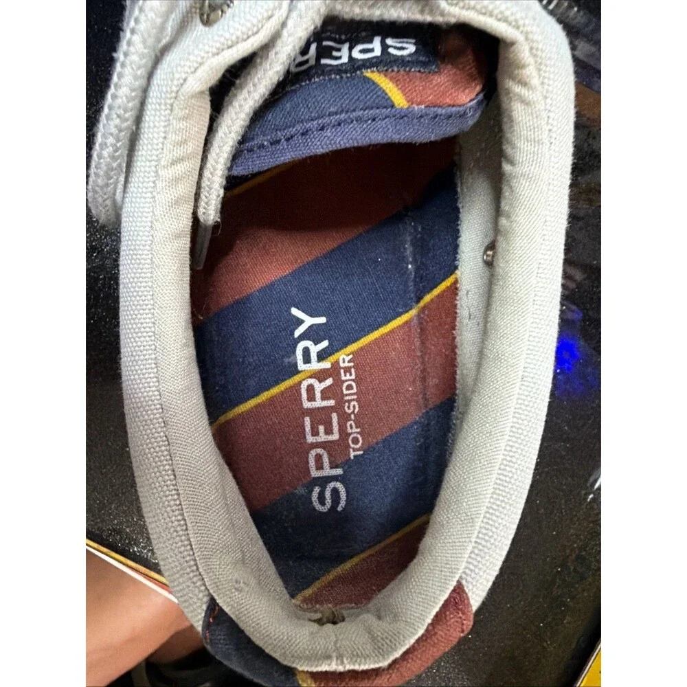 Sperry Top-Sider STS21433 Canvas Sneakers Gray Men’s Size 10.5 Casual Shoes
